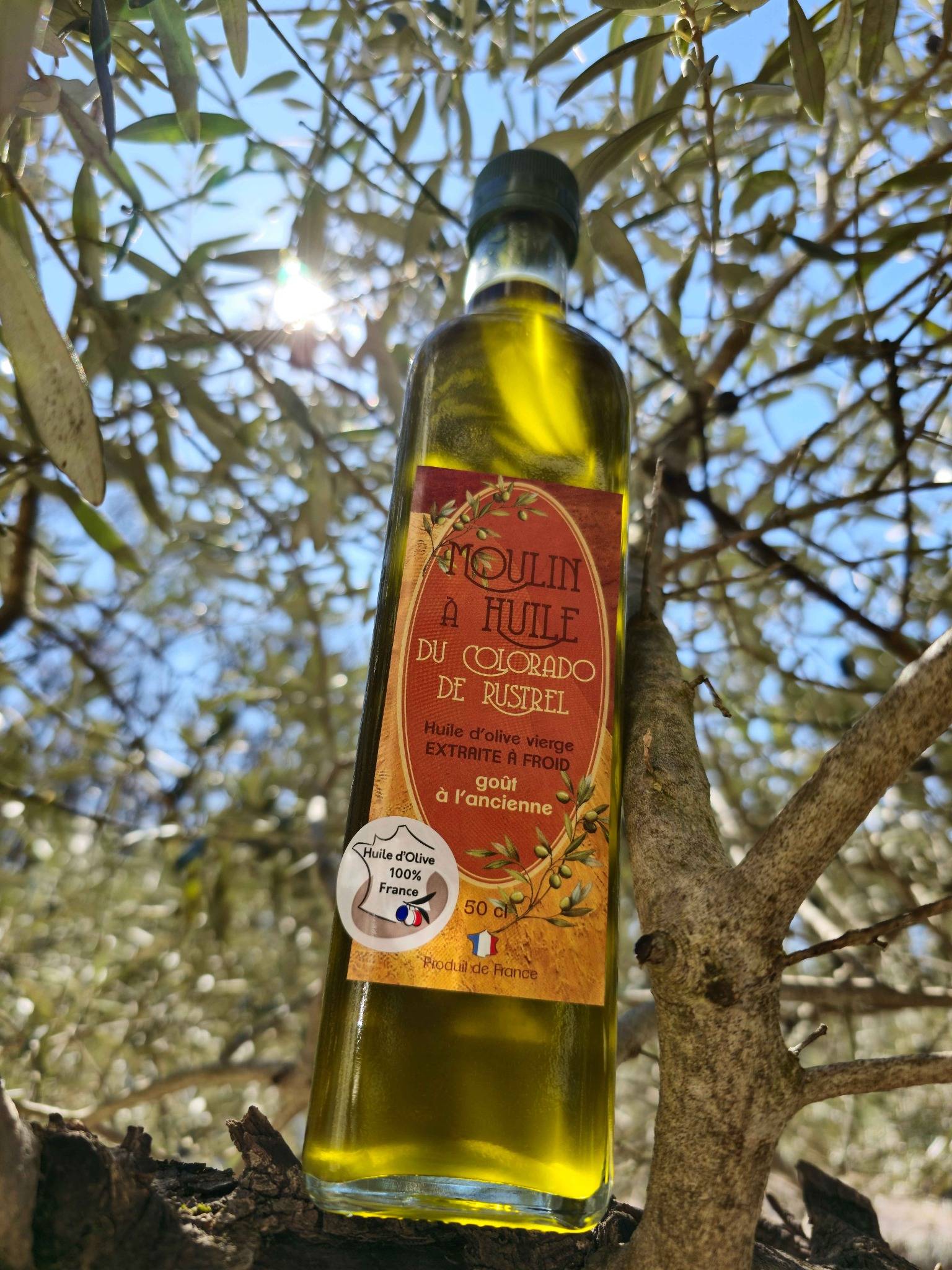 Image de bidon d'huilde d'olive en plastiqueà l'ancienne 50cl