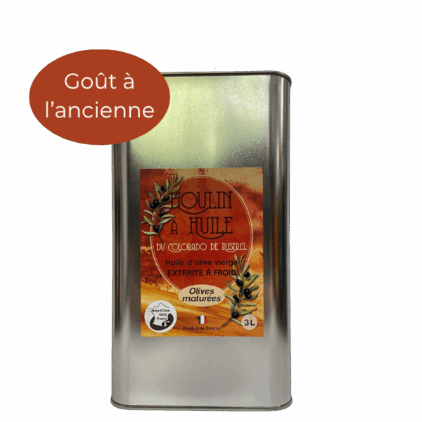 Huile d'olives maturées – Bidon acier 3L
